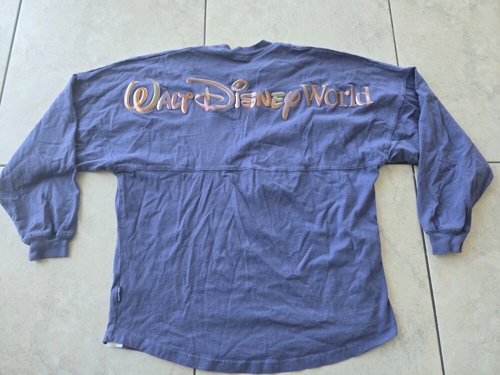 Walt Disney World 50th Anniversary Spirit Jersey Purple Long Sleeve Size M